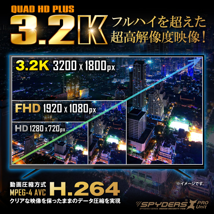 スパイダーズX PRO 小型カメラ 基板完成実用ユニット 防犯カメラ 3.2K 暗視補正 128GB スパイカメラ UT-122 