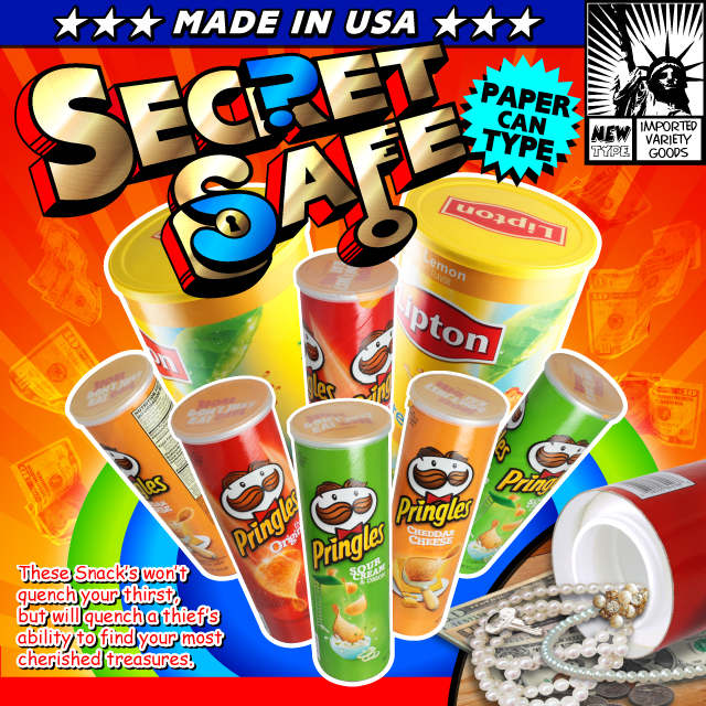 ꥫ󻨲 ƹľ͢ ʤݴ  ؤ  ѥå  ڡѡ̷ Ǽ եƥܥåSECRET SAFE åȥա(OA-233) Pringles onion