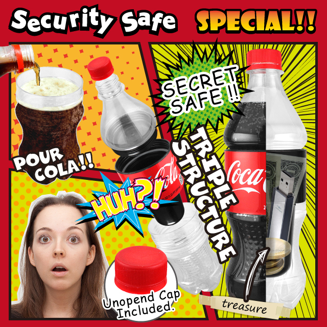 隠し金庫 ペットボトル型 『シークレットセーフ Coca Cola
