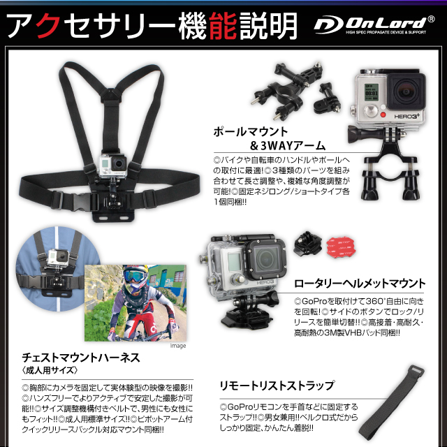 GoPro(ץ)ߴ 200狼鸷ꥸʥ륢꡼å ɡإ饤åȡ(AS-003) ž֡Хɬܤʥƥॻå