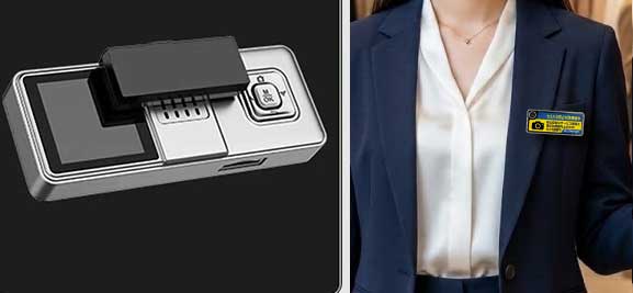 マグネットタイプの本体と装着イメージ