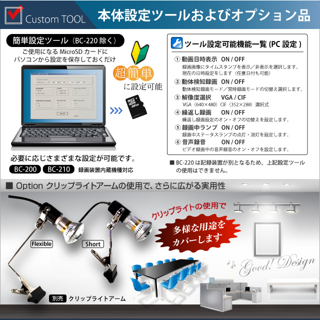 小型カメラ 防犯カメラ セキュリティーカメラ 赤外線LED搭載 オンロード電球型防犯カメラ (電球型カメラOnLord：BC-220)