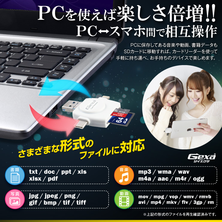  Gexa(ジイエクサ)18650 リチウムイオン充電器 マグネットタイプ モバイルバッテリー （18650 3400mAh 2本付） GA-023C
