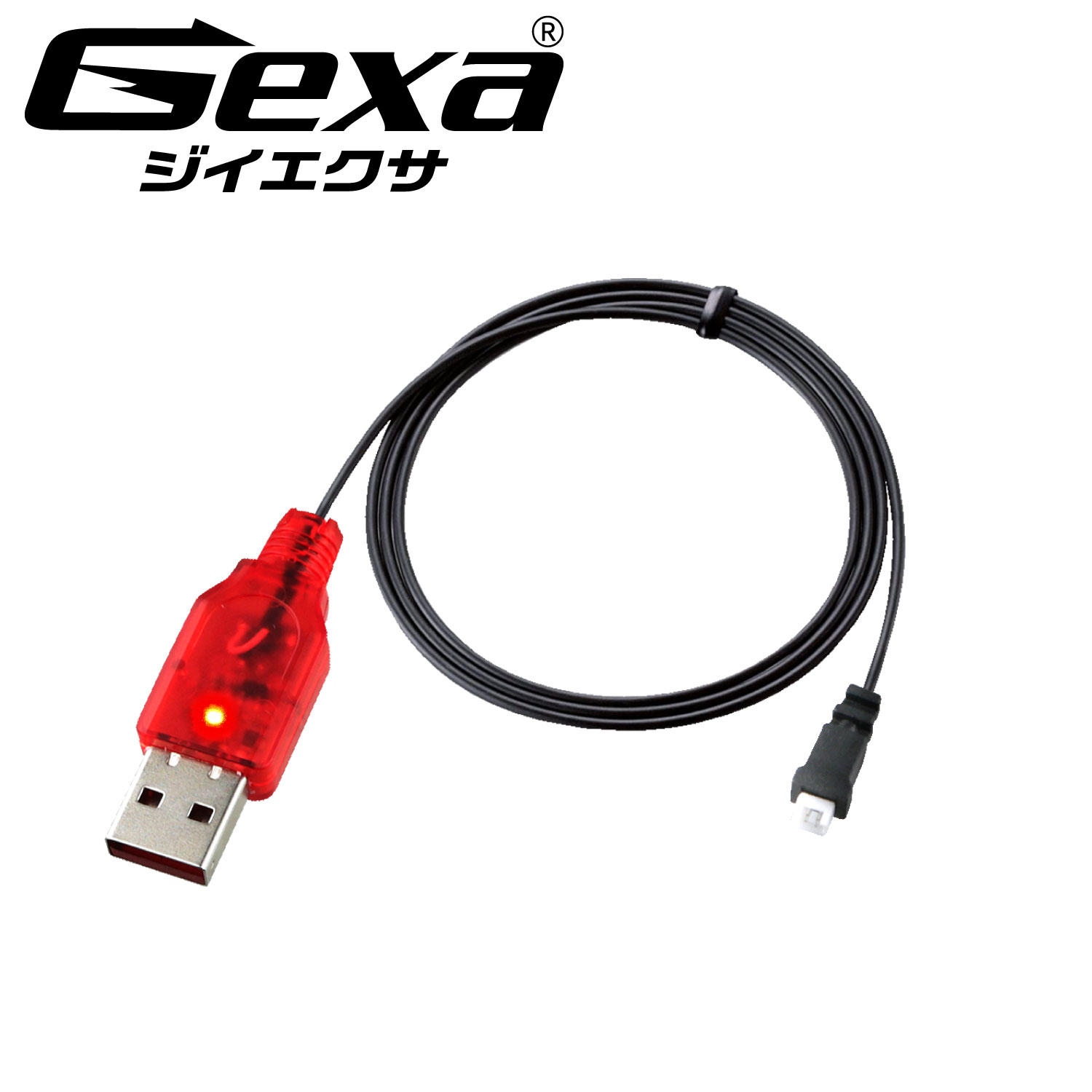 Gexa(ジイエクサ) 小型カメラ バッテリー充電アダプタ 防犯カメラ リチウムポリマー専用充電器 GA-029R （ゆうパケット対応）