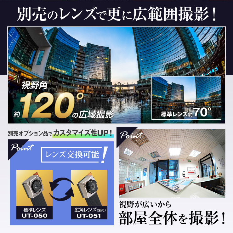 Gexa(ジイエクサ) 小型カメラ 基板完成実用ユニット 防犯カメラ UT-128