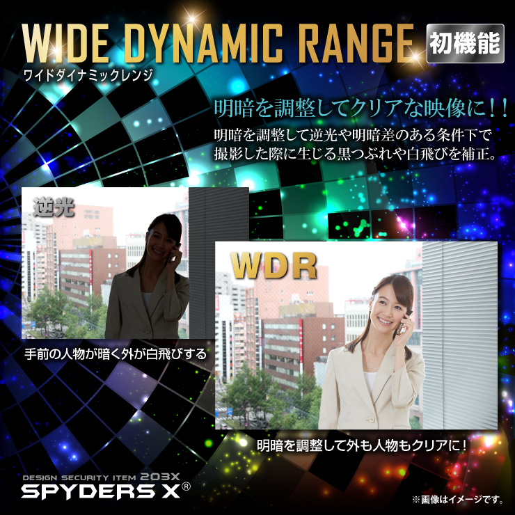 キーレス型カメラ 小型カメラ スパイダーズX (A-204) スパイカメラ 1080P モニター付 動画再生 WDR機能 64GB対応