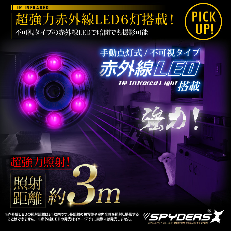 トイカメラ トイデジ スパイカメラ スパイダーズX (A-370) コンパクトカメラ 小型カメラ 防犯カメラ 小型ビデオカメラ 赤外線暗視 動体検知