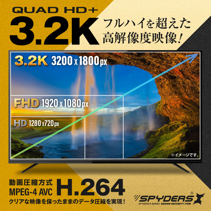  スパイダーズX 小型カメラ 電源タップ型カメラ コンセント型カメラ 防犯カメラ 1080P 128GB内蔵 スパイカメラ M-964