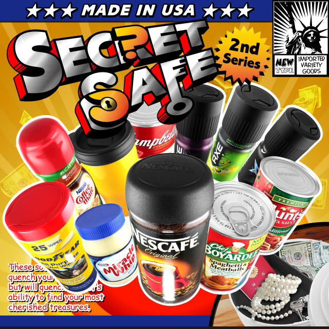 隠し金庫 食品缶型 フード缶詰デザイン 収納 セーフティボックス『SECRET SAFE シークレットセーフ』 (OA-386) Campbell's Cream of Chicken アメリカン雑貨 米国直輸入 貴重品の保管 タンス貯金 へそくり 防犯 スパイグッズ