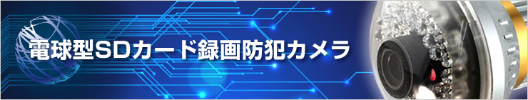 電球型SD防犯カメラ